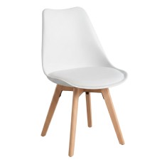 Silla Nordic blanca diseño nórdico