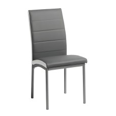 Sillas Salón Comedor Moderno Color Gris Meli