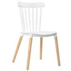 Silla comedor Alna color blanco patas haya