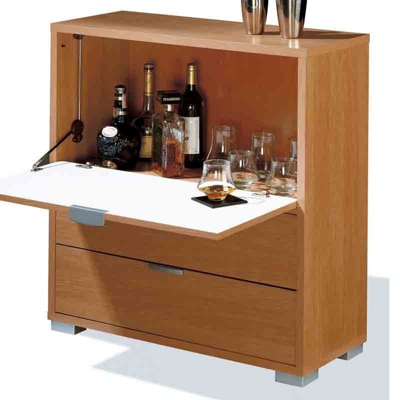 Mueble-bar Cerezo Melamina 84x81x33 - Miroytengo.es