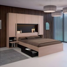 Dormitorio Matrimonio Estilo Industrial John Roble Brooklyn y Negro Stipple