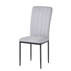 Silla De Comedor Trenton Estilo Contemporáneo Color Gris Ceniza