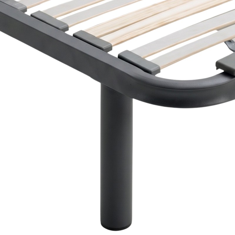 Juego de patas somier cilíndricas de metal color negro 4