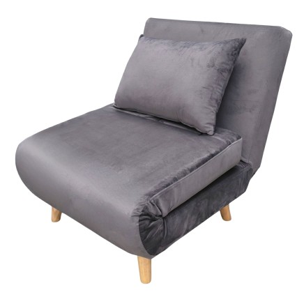 sillón cama gris oscuro portada
