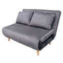 Sillón Cama XL Nórdic Duo Velvet Gris Oscuro 118 cm