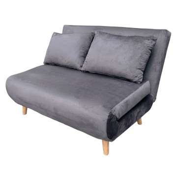 sofa cama gris oscuro portada