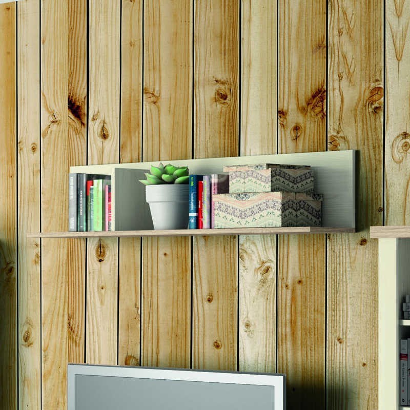 Estante colgante Artik color pino y cambrian 27x120x25 cm Estante colgante Artik color pino y cambrian 27x120x25 cm