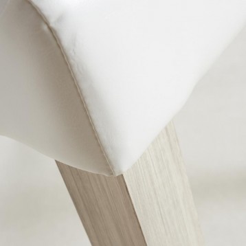 Pack 4 sillas blancas salon Guevara