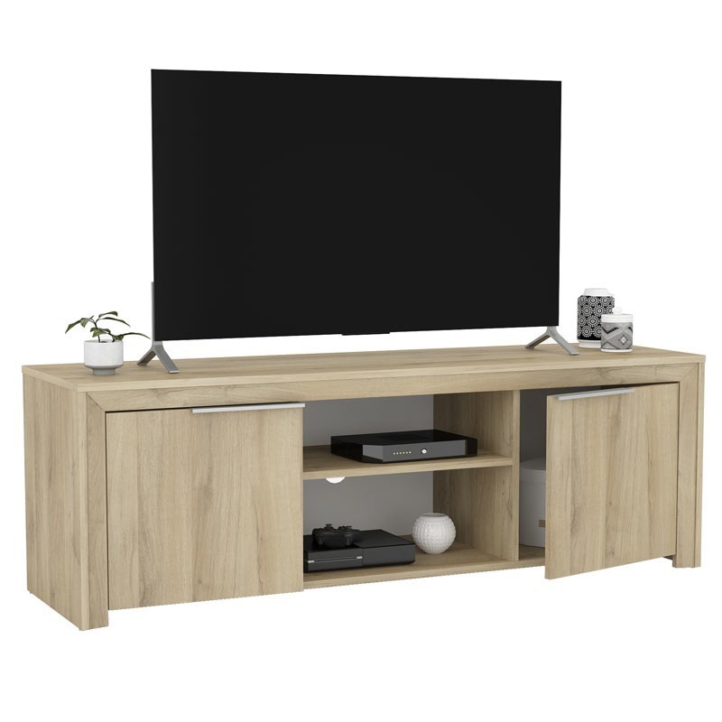 Mueble TV Olim 140 cm moderna 2 puertas 2 huecos Mueble TV Olim 140 cm moderna 2 puertas 2 huecos