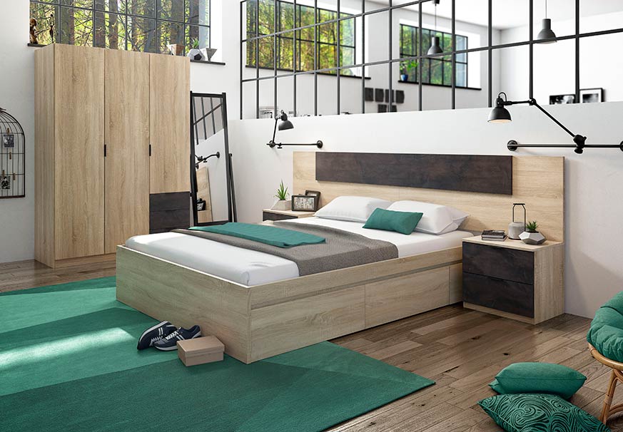 ▷ Tipos de camas con almacenaje. Canapés, camas con cajones 2024.